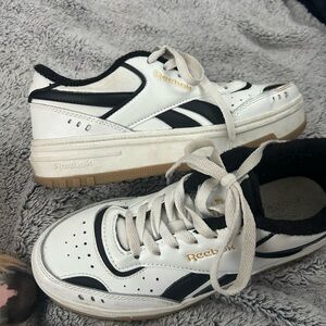 Reebok White and Black Athletic Shoes